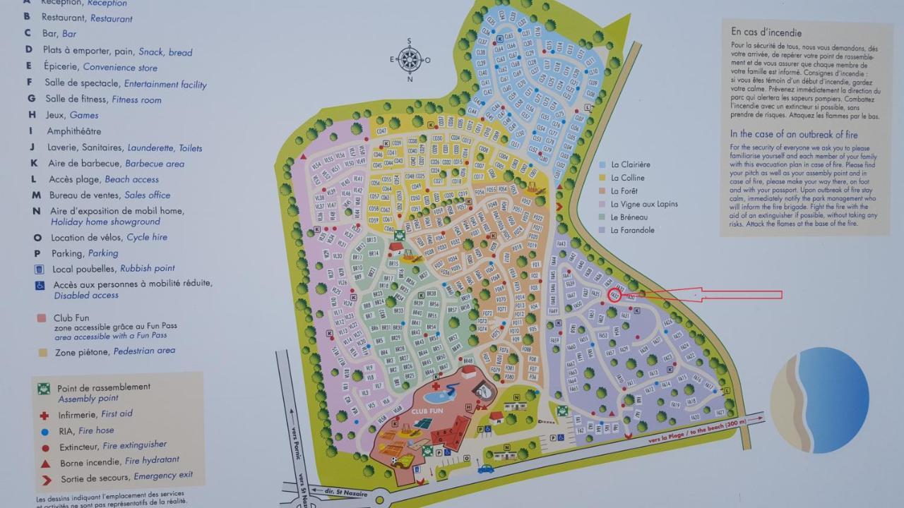 Agréable Mobilhome 6 - 8 places Saint-Brevin-les-Pins Exterior foto